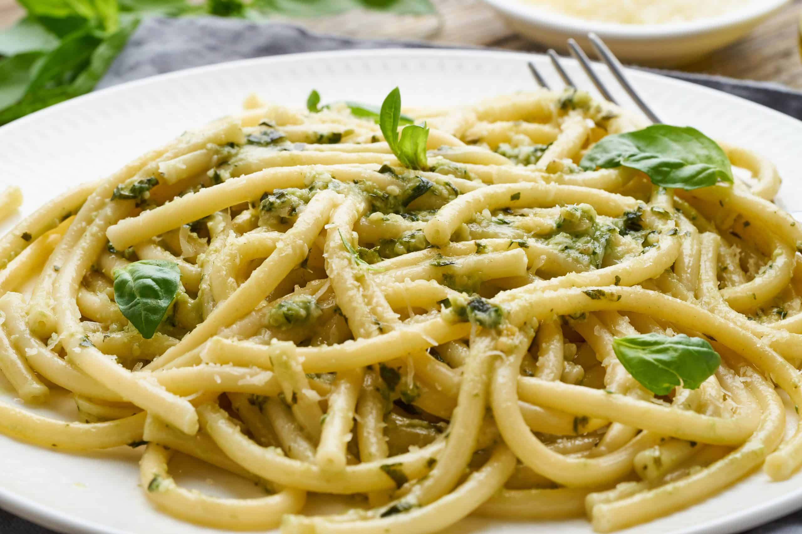 Pesto spaghetti