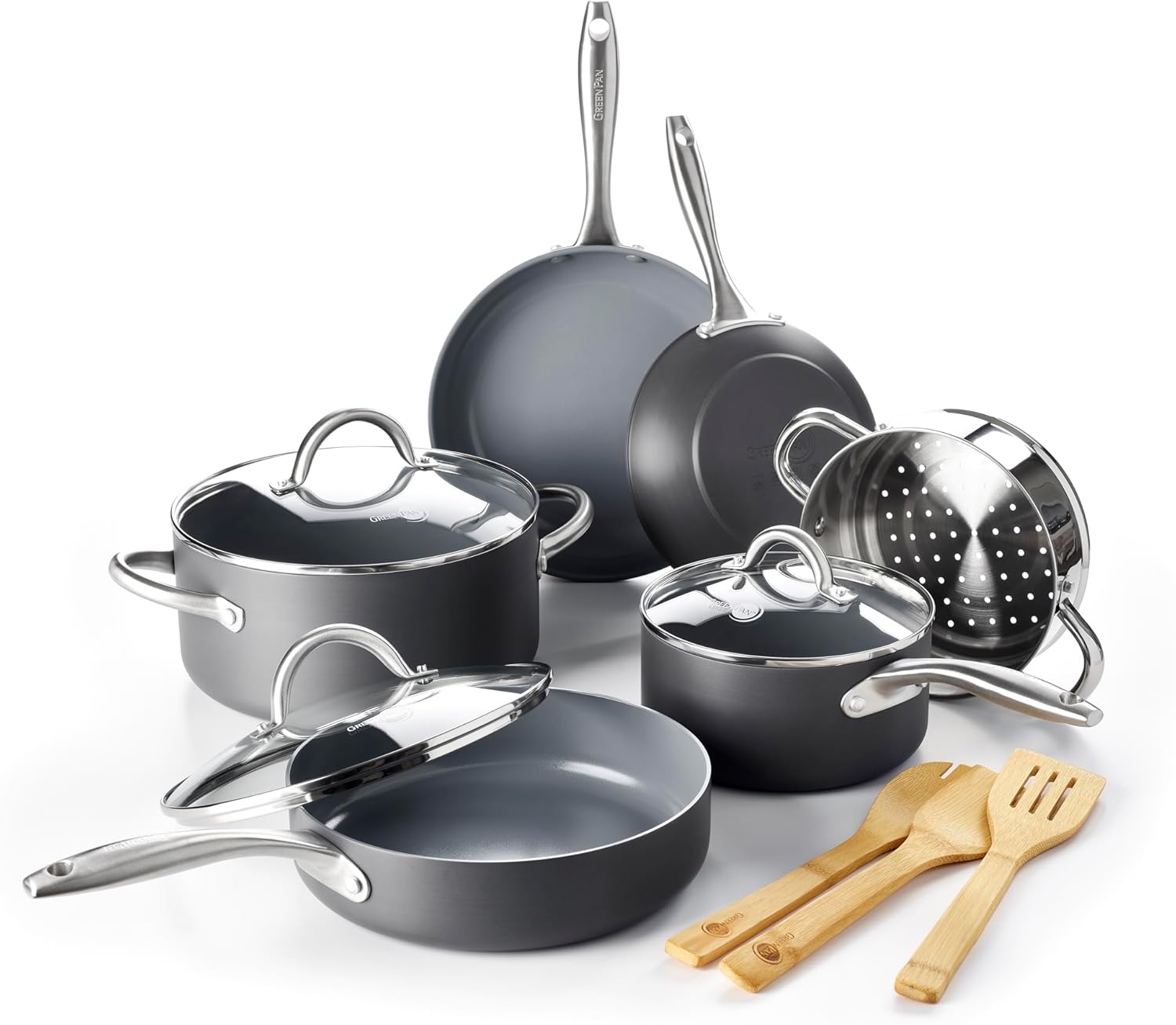 GreenPan Lima 12-Piece Ceramic Nonstick Cookware Set