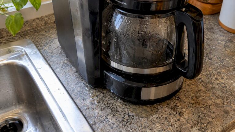 Water leaking from a coffee maker base